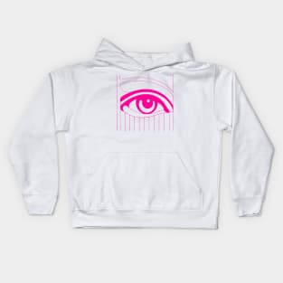 Eye And Vision Pink Kids Hoodie